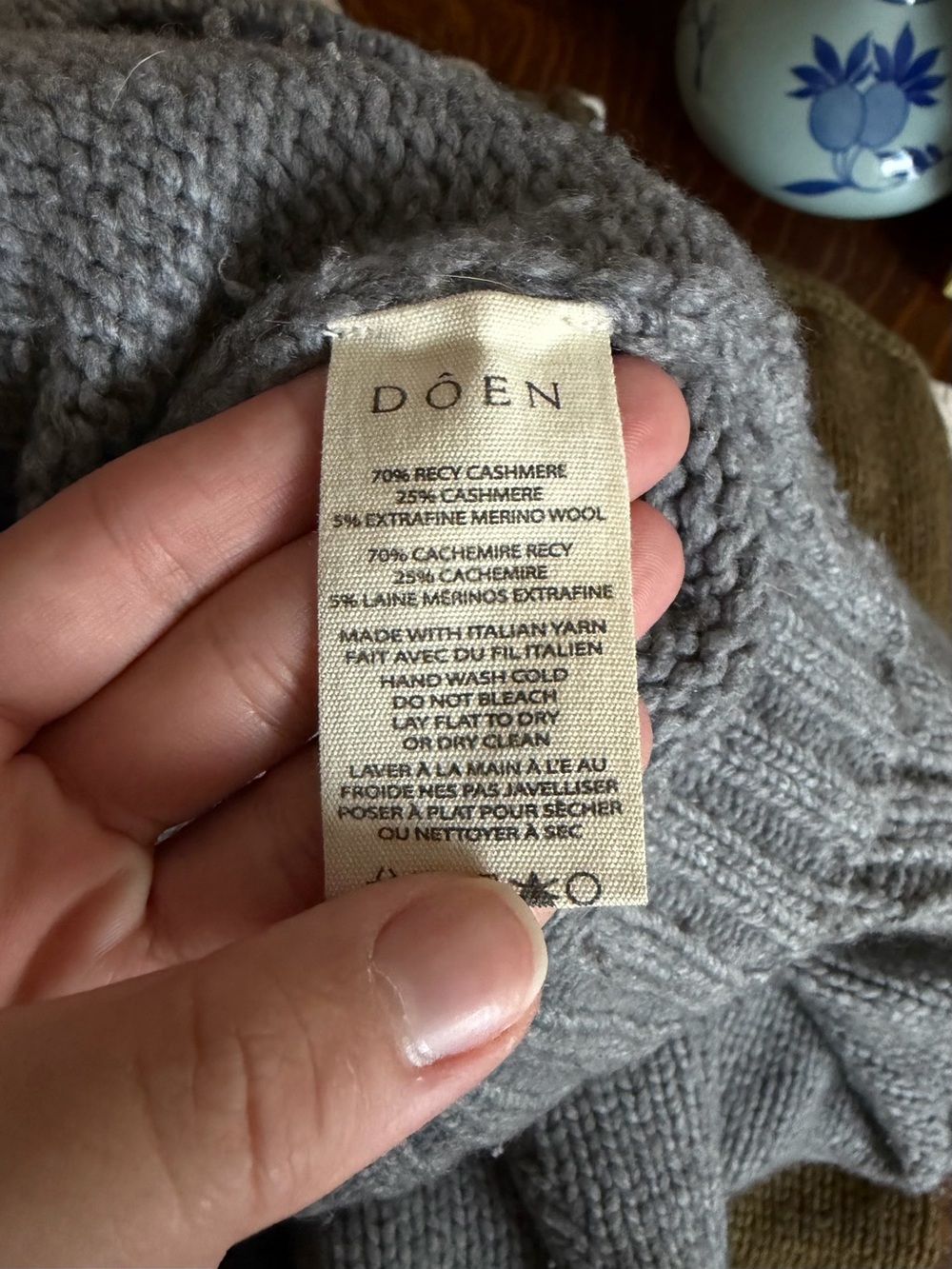 Dôen Adley Cardigan in Grey - Picture 8 of 12